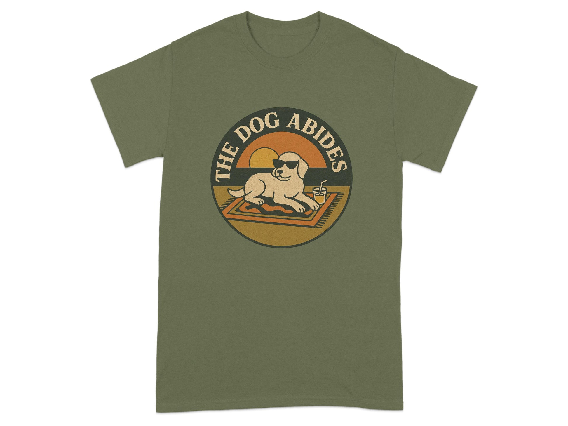 The Dog Abides Stylish Graphic Design T-Shirt product