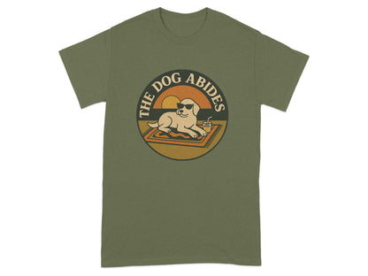 The Dog Abides Stylish Graphic Design T-Shirt product