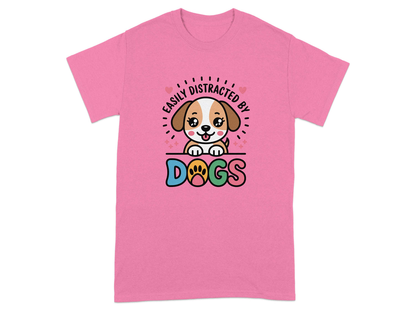 Easily Distracted by Dogs Printed Shirt product