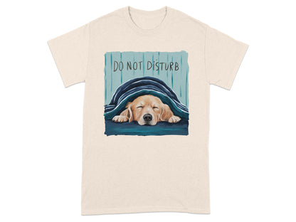 Do Not Disturb Cute Sleeping Dog Design T Shirt product