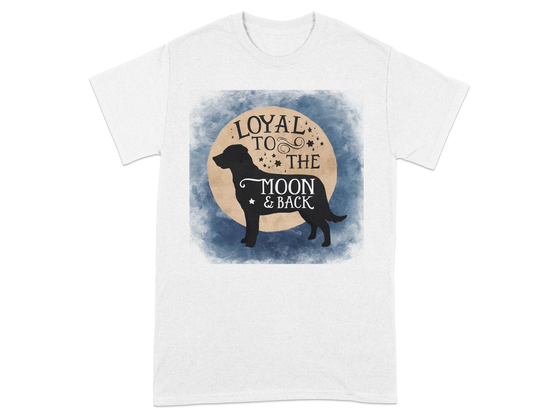 Loyal to the Moon and Back Dog Silhouette T-shirt product