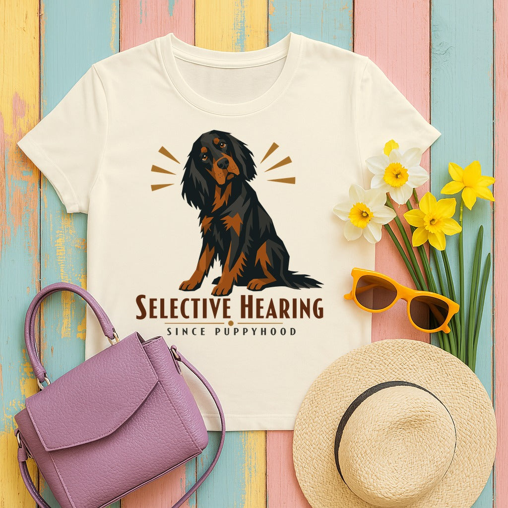 Selective Hearing Gordon Setter T-Shirt in Natural