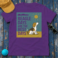 Beagle Days Retro Sunshine T-shirt in Purple