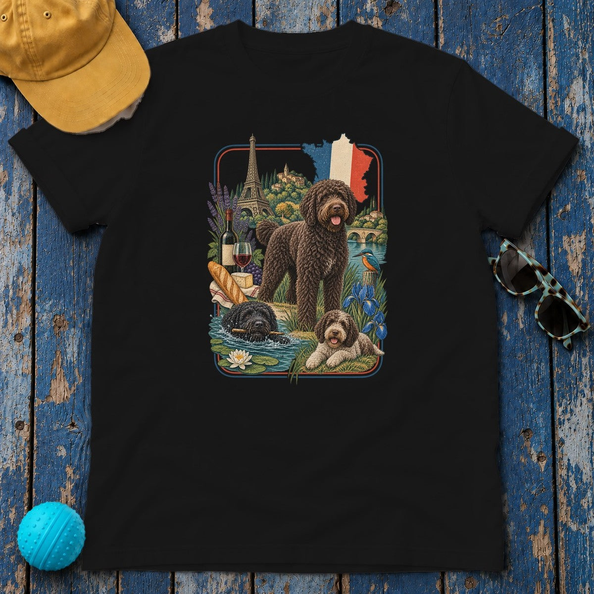 Barbet France Heritage T-Shirt in Black