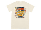 T-shirt with corgi and text "Unknown forces have taken control. The zoomies."
