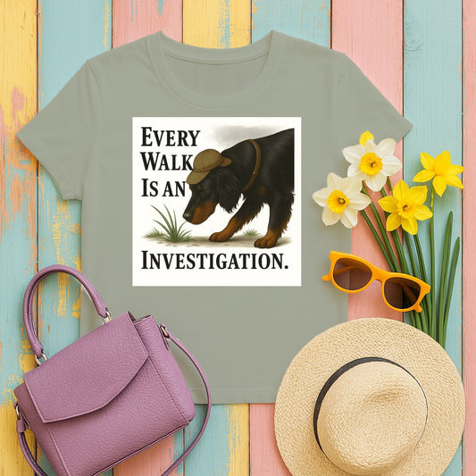 Every Walk Is An Investigation Dog T-Shirt product