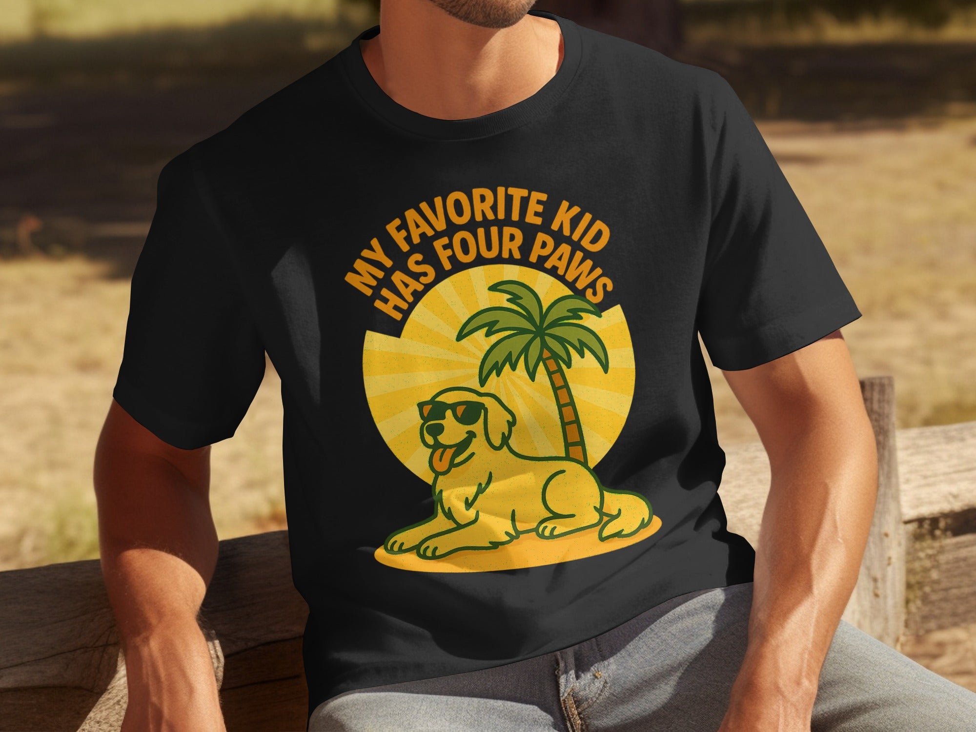 My Favorite Kid Has Four Paws Graphic Tee product