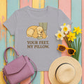 Cocker Your Feet My Pillow Tee in Athletic Heather