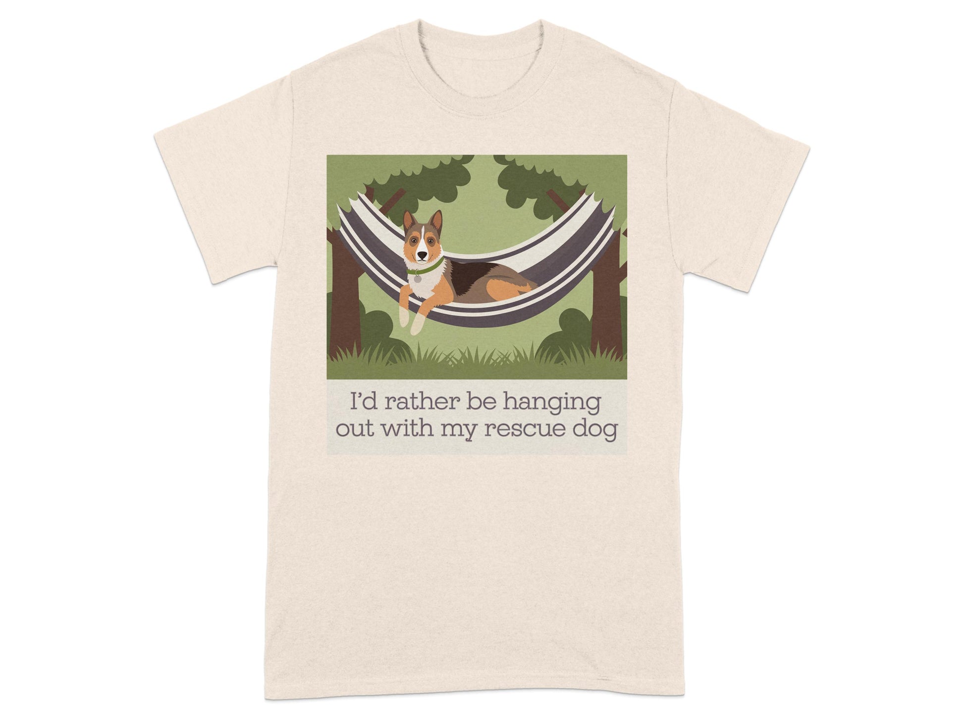 I'd rather be hanging out with my rescue dog product type