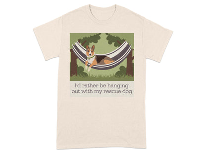 I'd rather be hanging out with my rescue dog product type