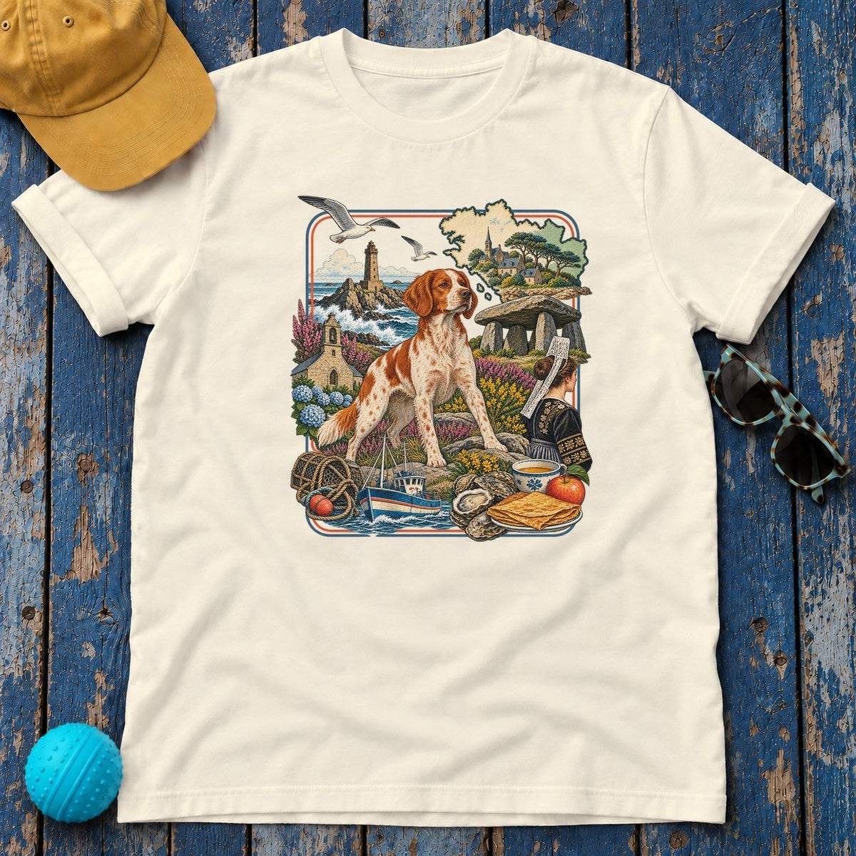 Brittany France Heritage T-Shirt in Natural