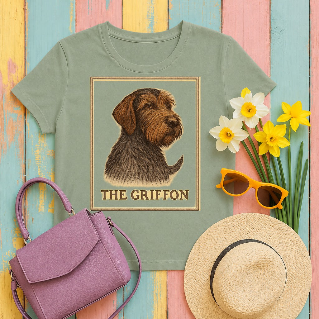 The Griffon Field Guide Portrait T-shirt in Sage