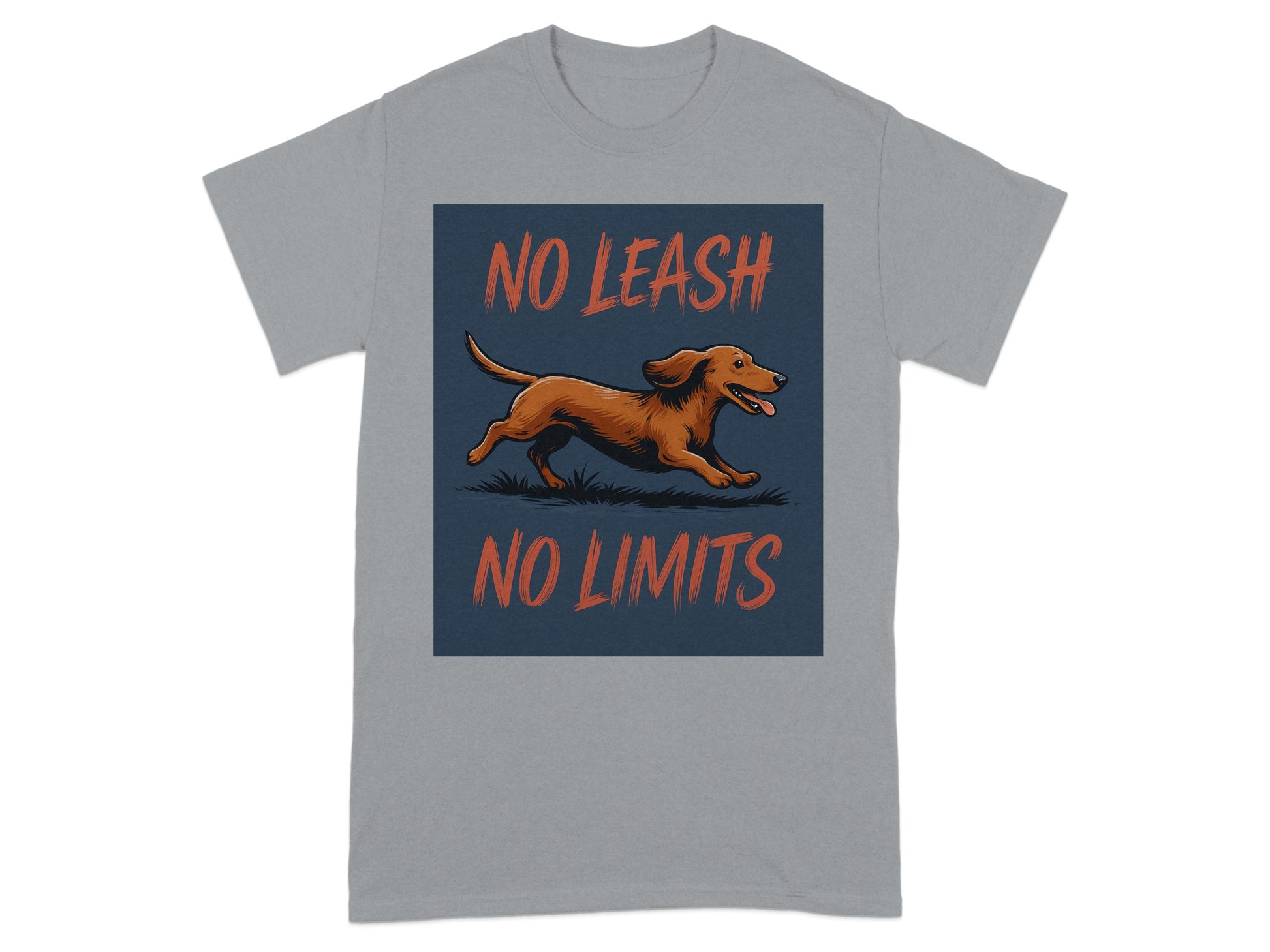 No Leash No Limits Running Dog T-Shirt product