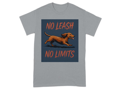 No Leash No Limits Running Dog T-Shirt product