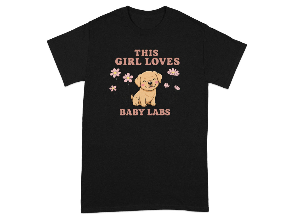 This Girl Loves Baby Labs Cute Graphic T-shirt