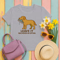 Deadgrass Chesapeake Bay Retriever Leave It Tee in Athletic Heather