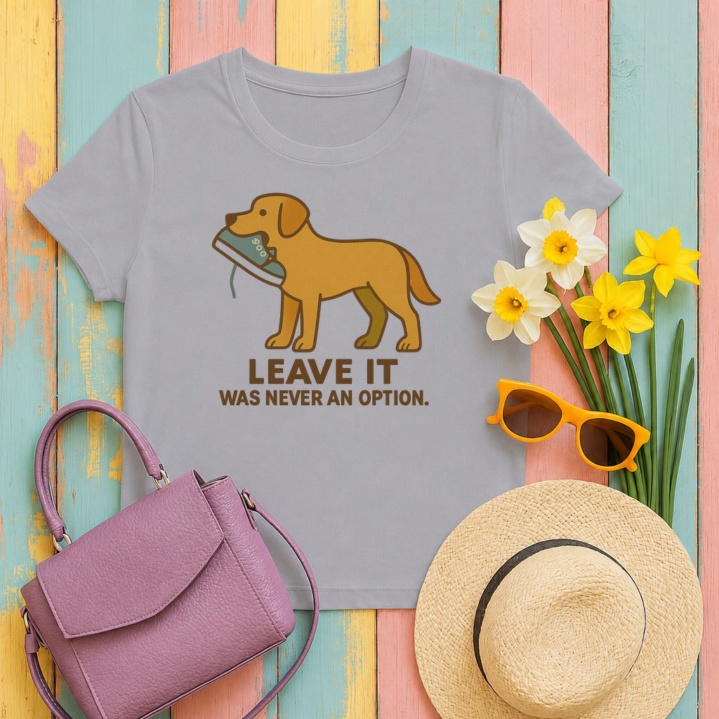 Deadgrass Chesapeake Bay Retriever Leave It Tee in Athletic Heather