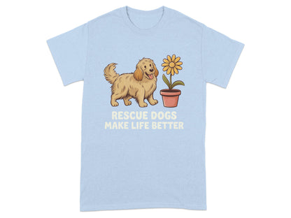Rescue Dogs Make Life Better Graphic T-Shirt product