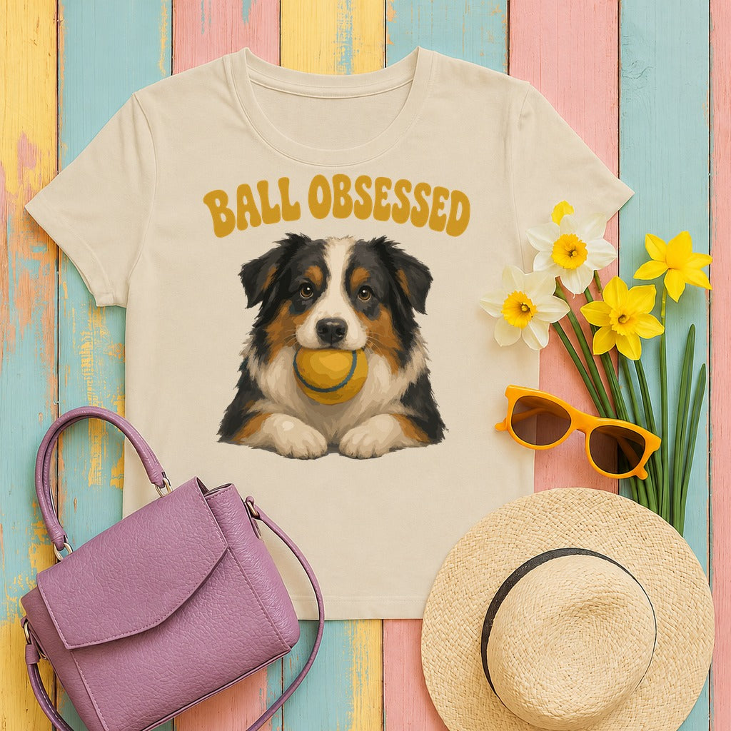 Ball Obsessed Aussie T-Shirt in Sand