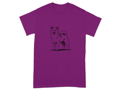 Charming Illustrated Dog Design on T-Shirt product