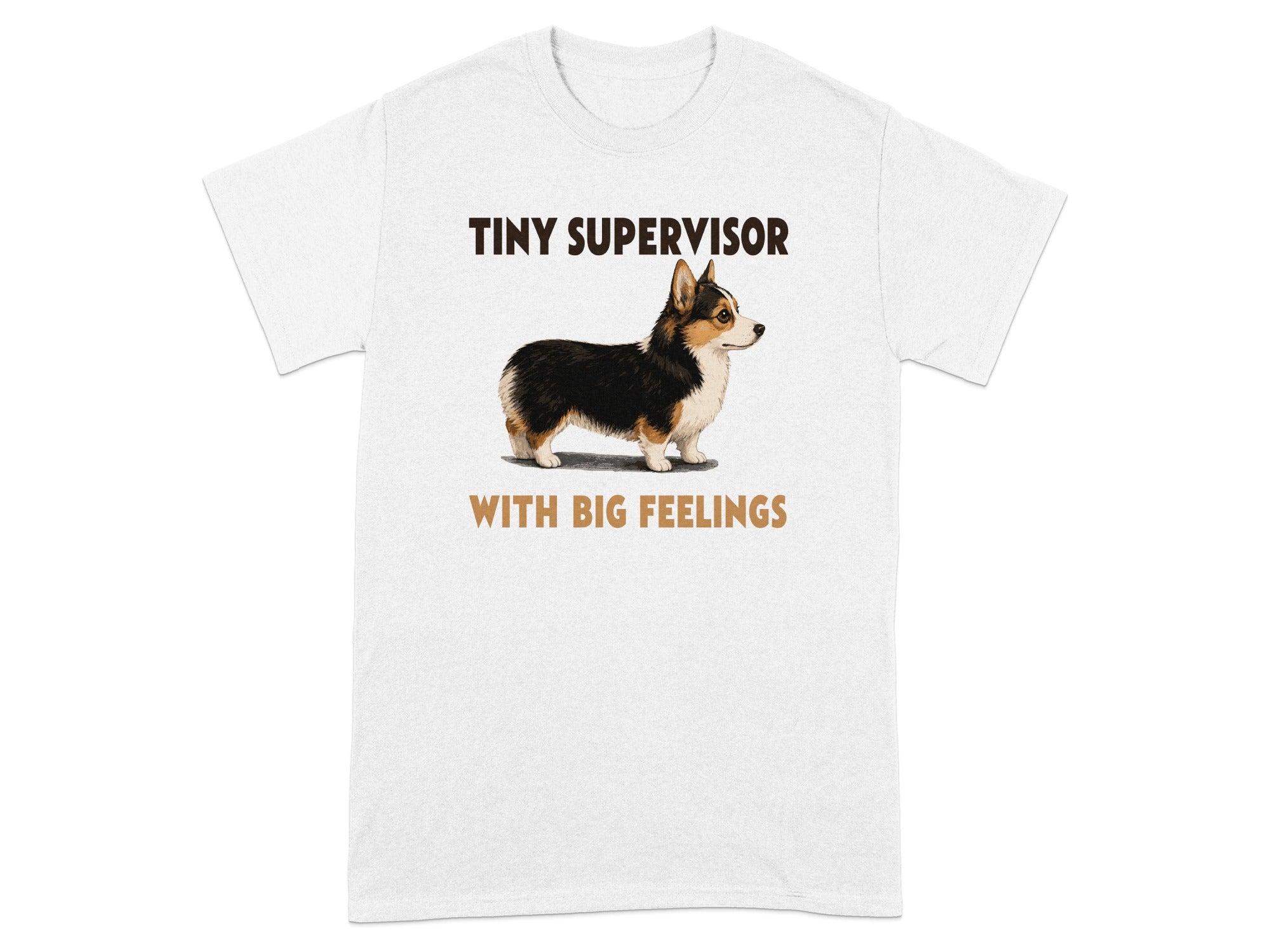 Tiny Supervisor Corgi T-Shirt