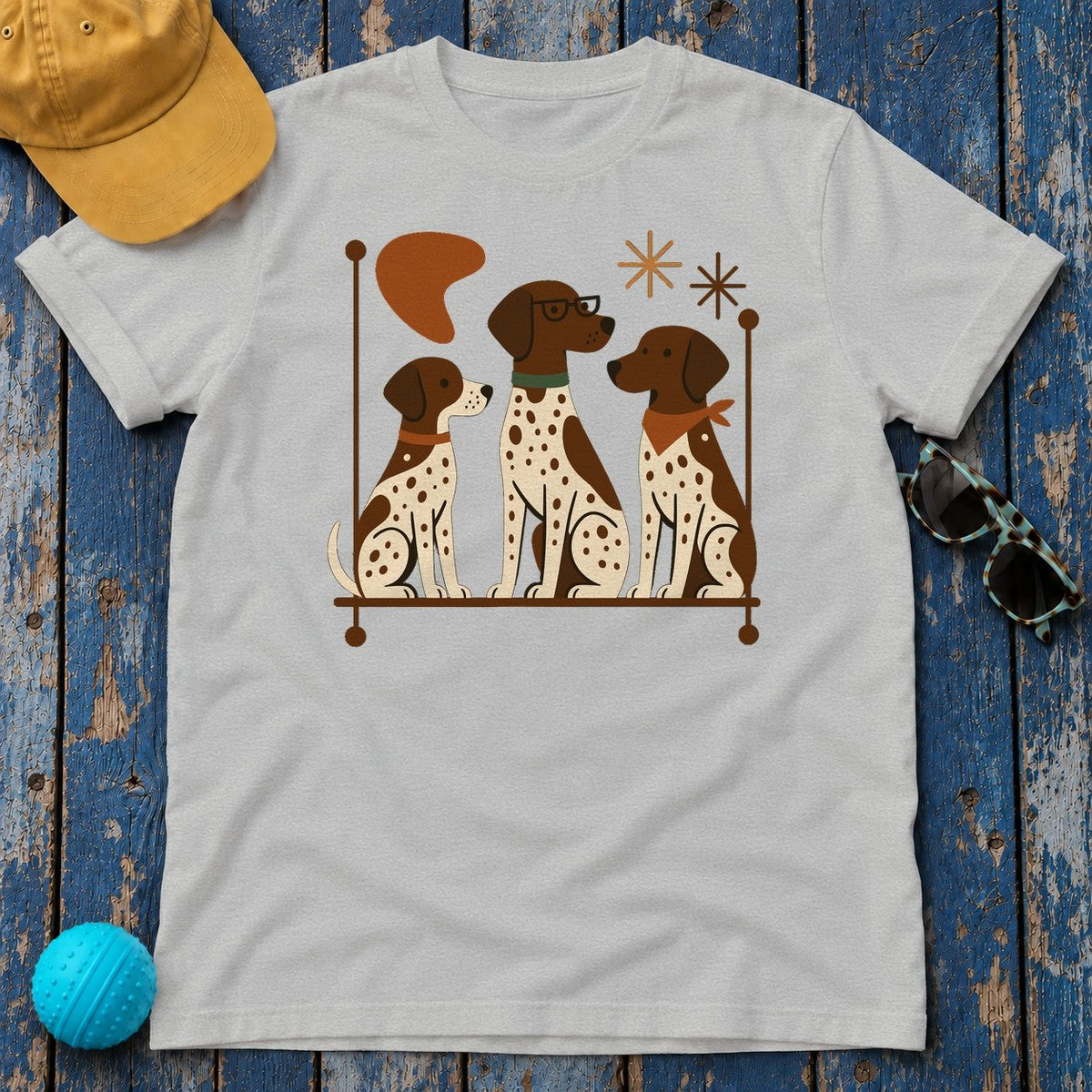 Mid-Century GSP T-Shirt in Sport Grey