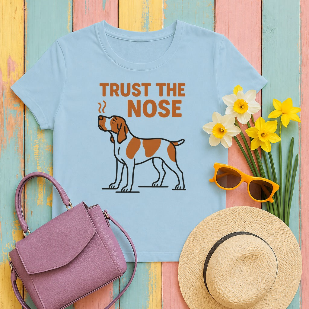 Bracco Italiano Trust the Nose Tee in Light Blue