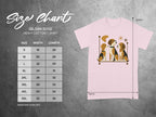 Gildan 5000 Heavy Cotton T-shirt size chart with measurements in inches.