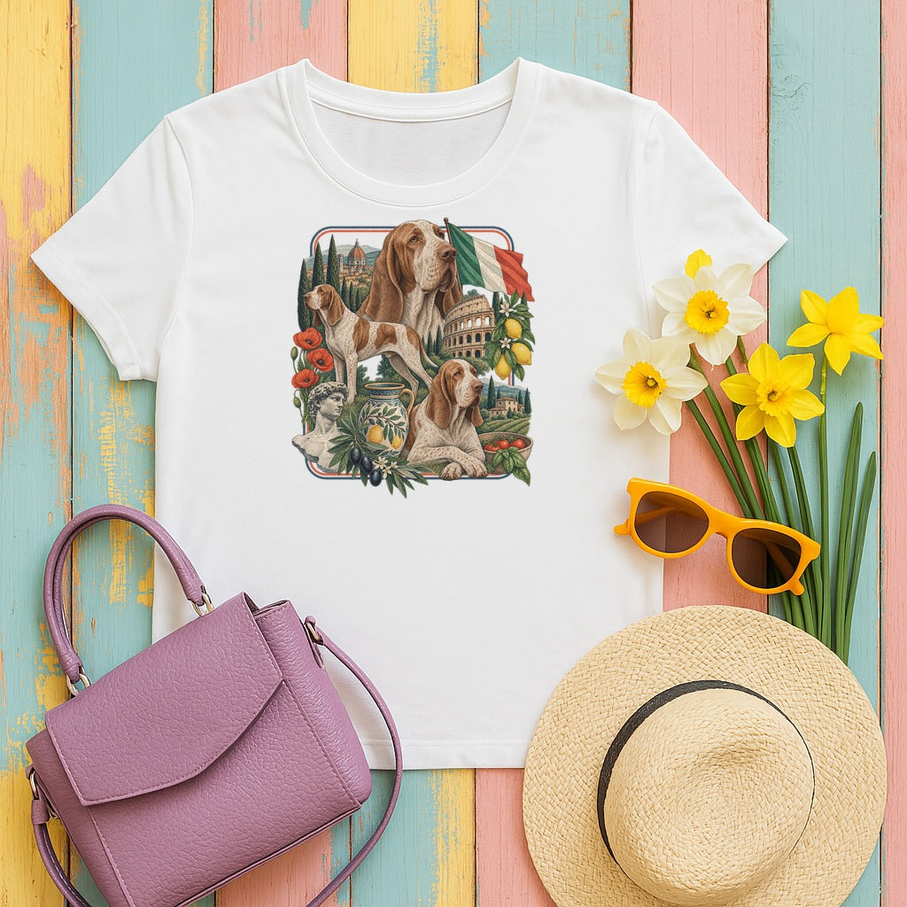 Bracco Italiano Italy Heritage tee, White