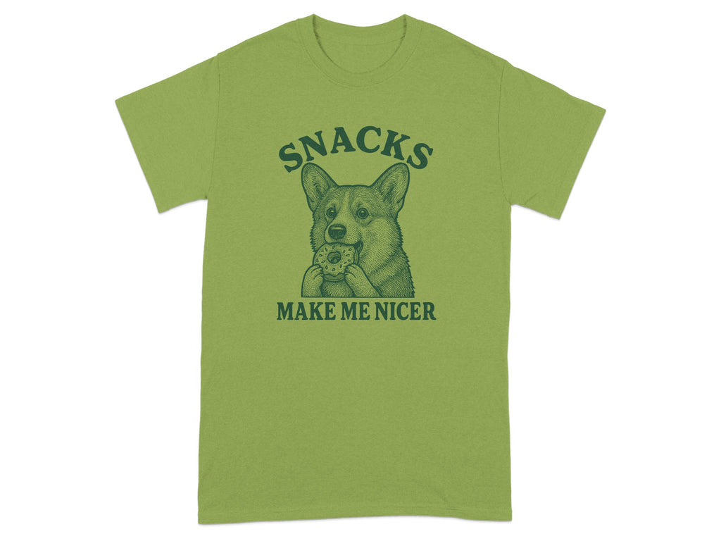 Snacks Make Me Nicer Graphic T-Shirt
