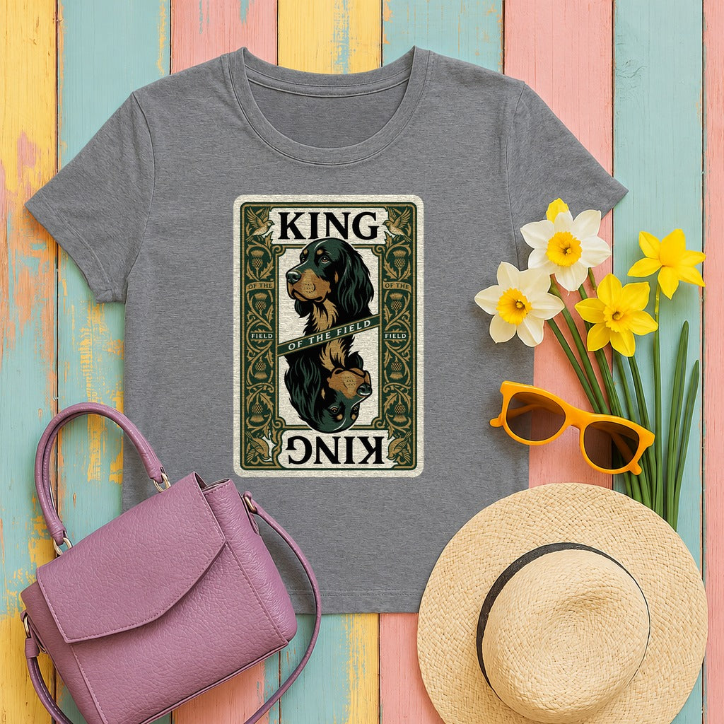 Heritage Field King Gordon Setter T-Shirt in Graphite Heather