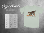 Live Free Dig Holes T-Shirt with Dog Graphic Design