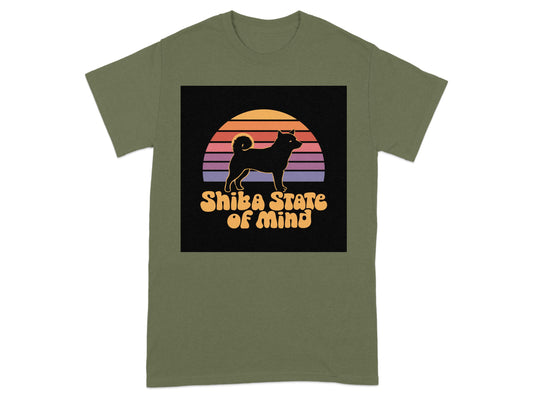 Shiba State of Mind Silhouette Graphic Tee product