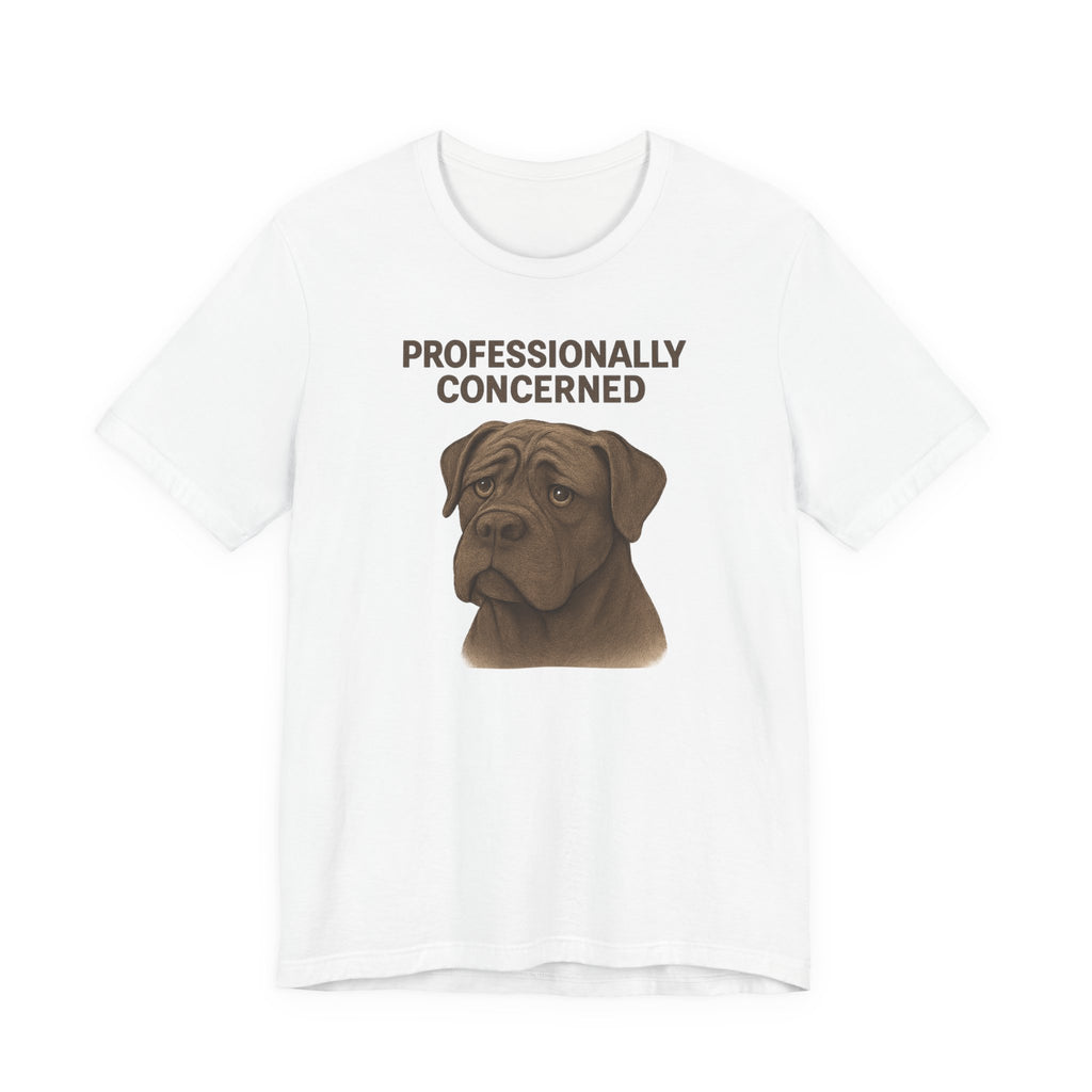 Cane Corso Professionally Concerned t-shirt, view 3