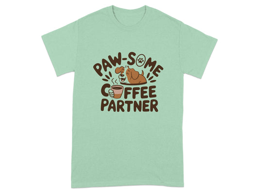 Paw-Some Coffee Partner Graphic Tee product type