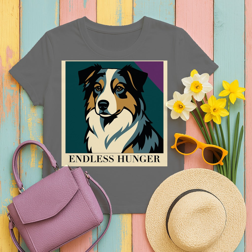 Endless Hunger Aussie Pop Art T-Shirt in Tweed