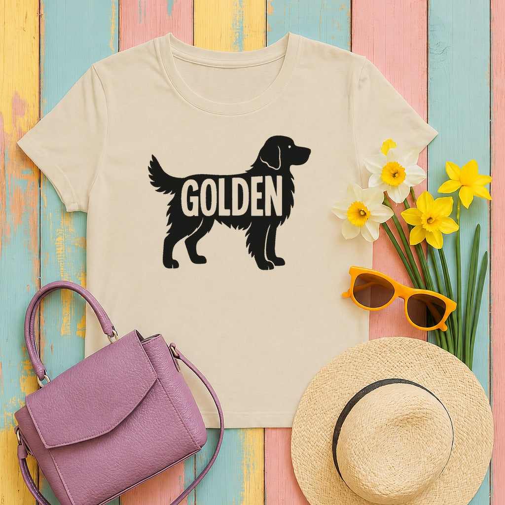 The Golden Silhouette Graphic T-Shirt in Sand
