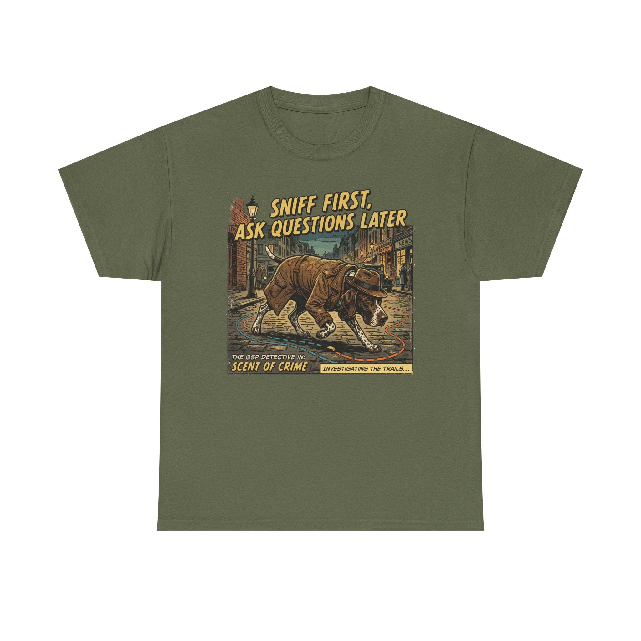 Sniff First GSP Detective Graphic T-Shirt