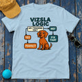 Vizsla Logic Flowchart Premium T-Shirt in Light Blue