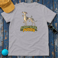 Aerodynamic Potato Greyhound T-Shirt in Athletic Heather - flat lay