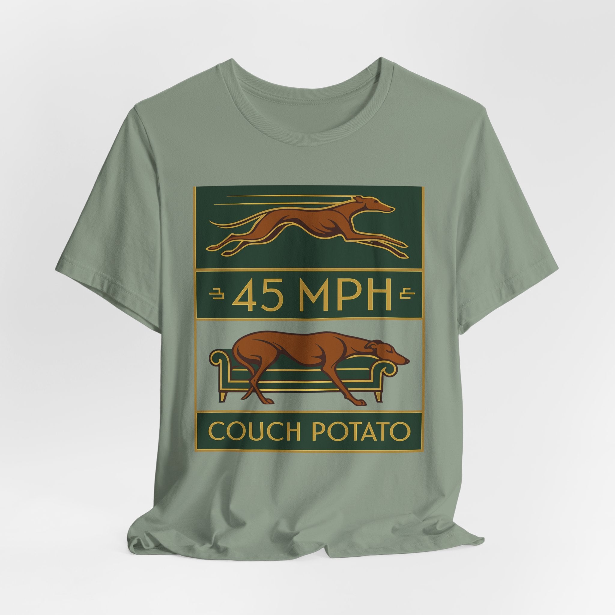 Greyhound 45 MPH Couch Potato Tee