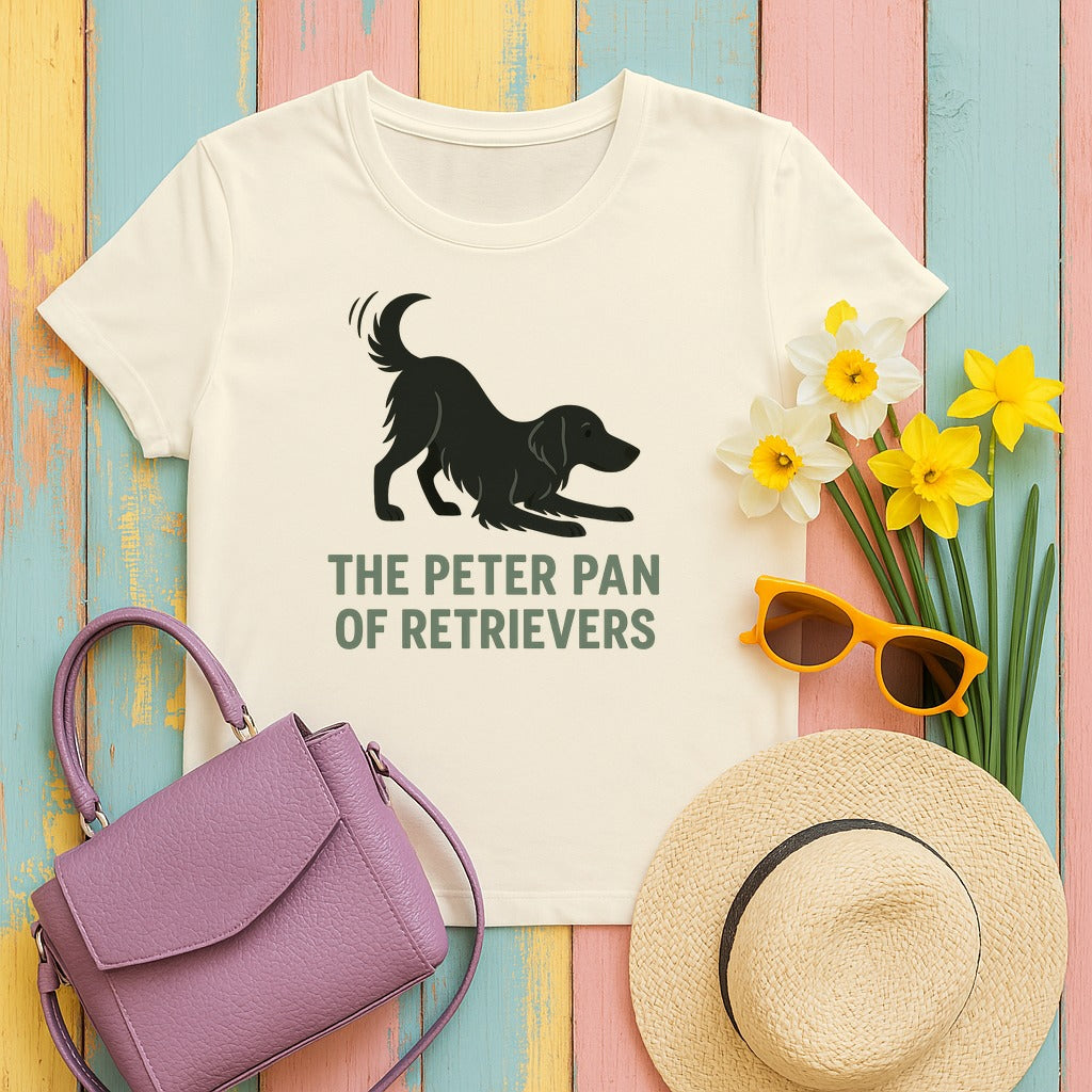 Flat-Coat Peter Pan of Retrievers Tee in Natural