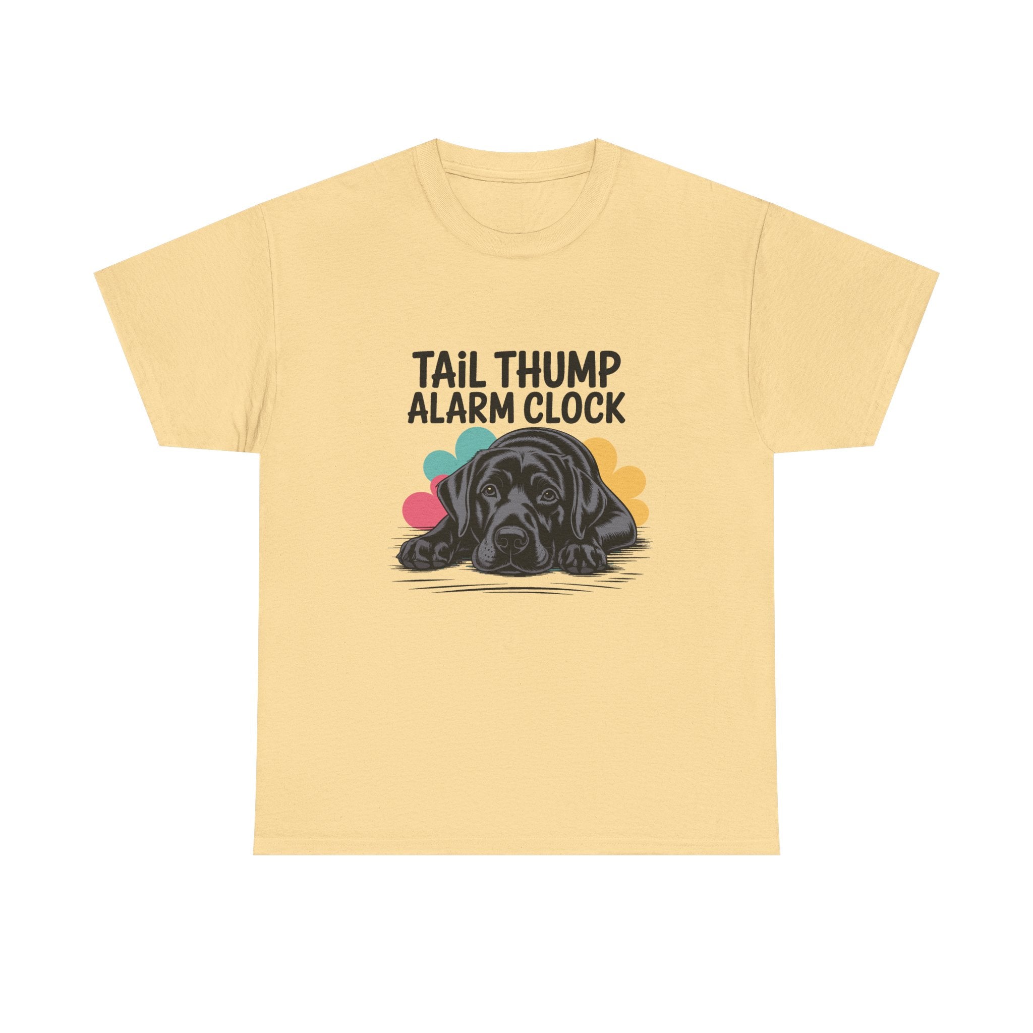Tail Thump Alarm Clock Black Lab T-Shirt