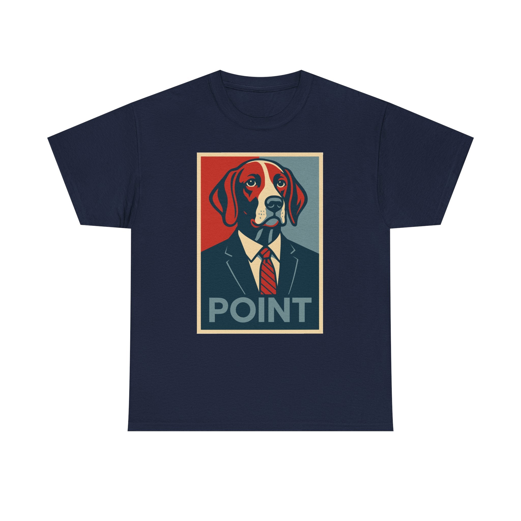 German Shorthaired Pointer Dog Suit Tie Pop Art Illustration Design T-Shirt