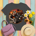The Coastal Cruise Hot Rod Corgi T-Shirt in Dark Heather