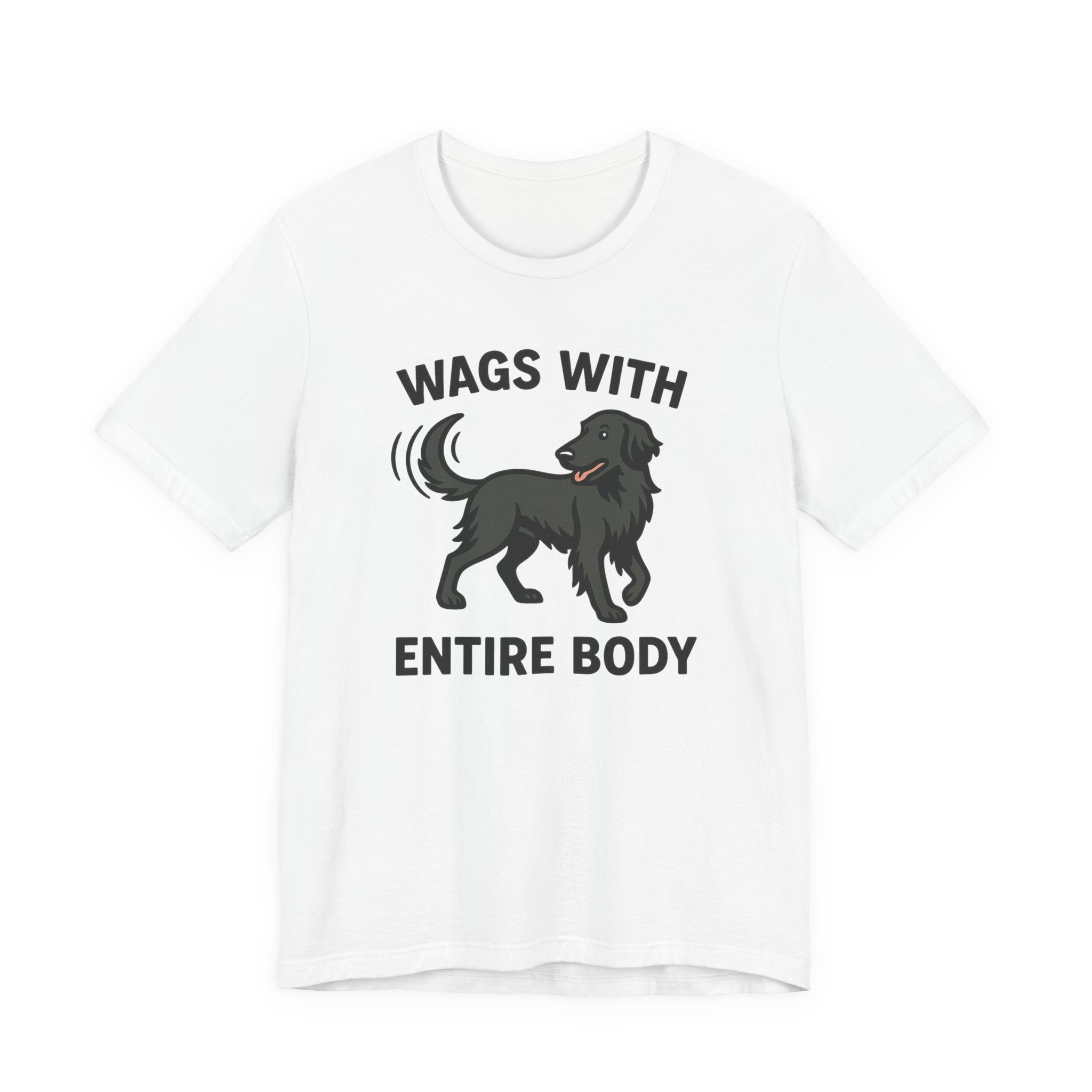 Flat-Coat Wags With Entire Body Tee