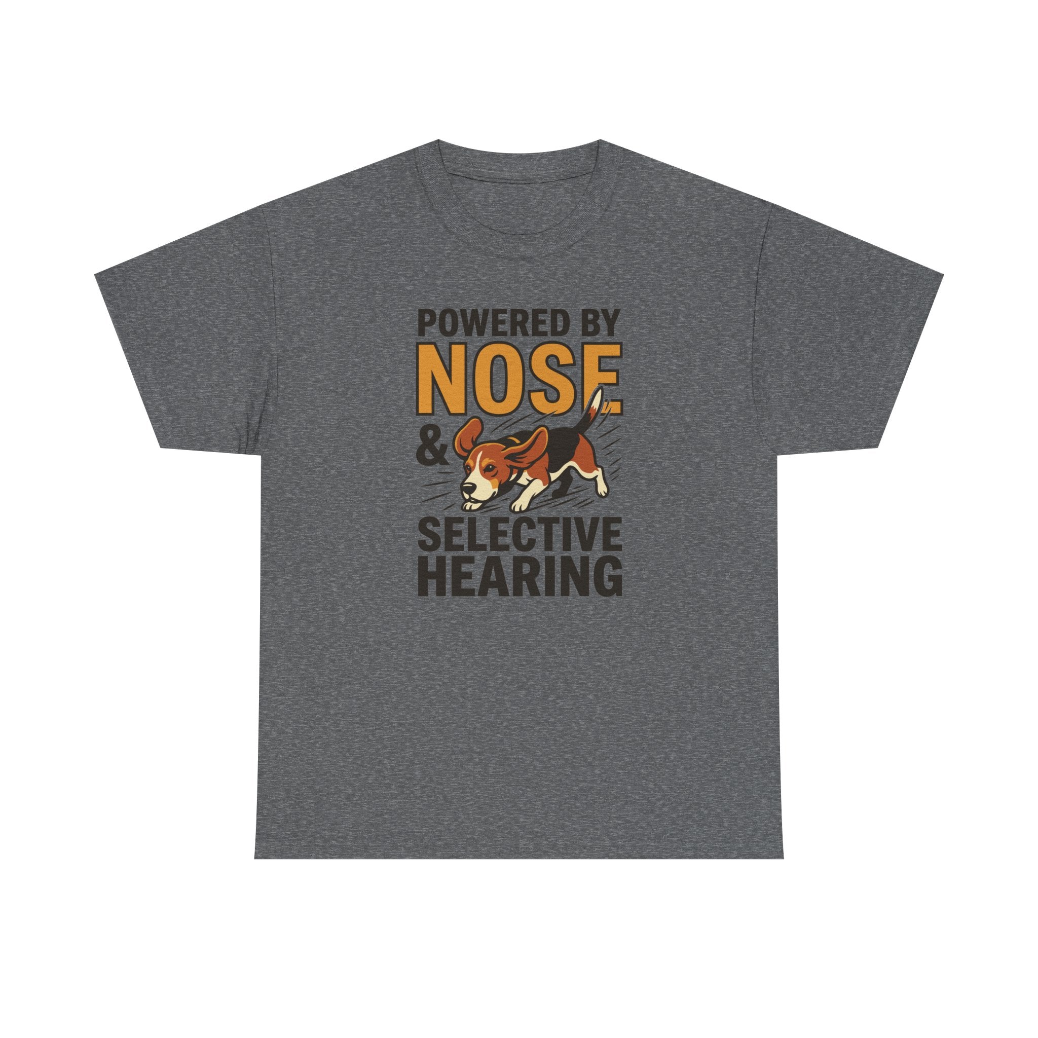 Powered By Nose & Selective Hearing Beagle T-Shirt