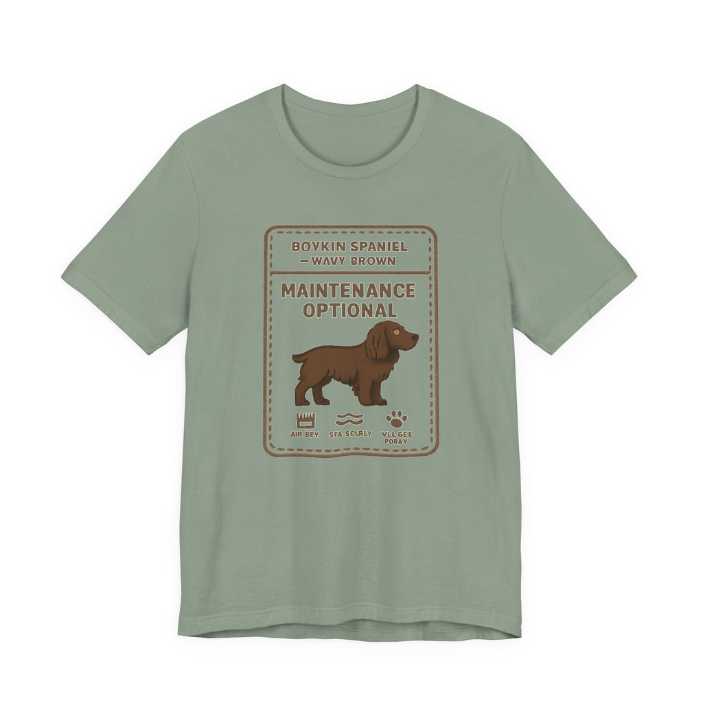 Boykin Spaniel Topknot Maintenance Optional Tee