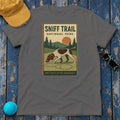 German Shorthaired Pointer Sniff Trail National Park T-shirt in Dark Grey Heather