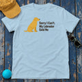 The Labrador's Command T-Shirt in Light Blue